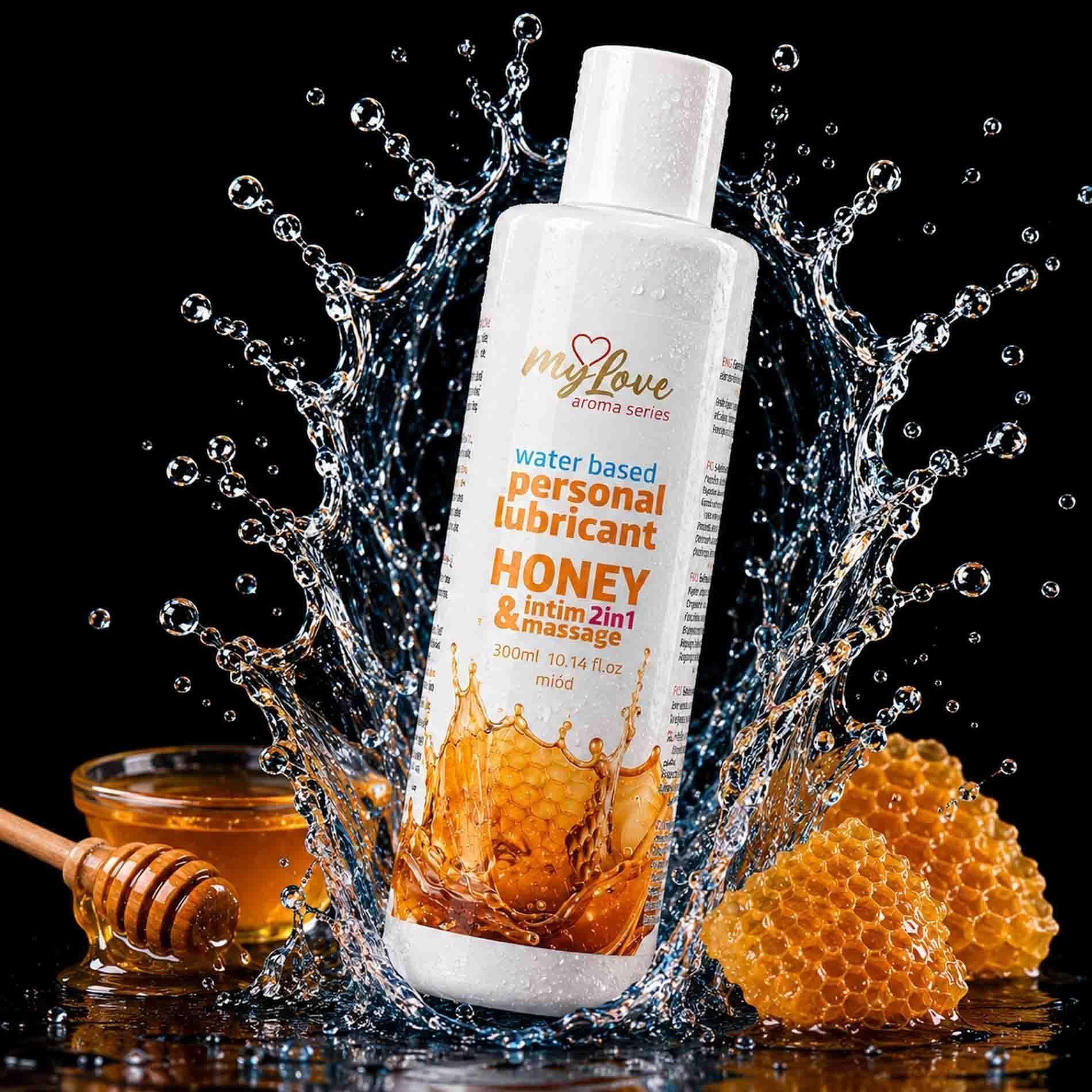 Lubrykant MyLove Aroma Series Intim&Massage 2in1 Honey, 300 ml