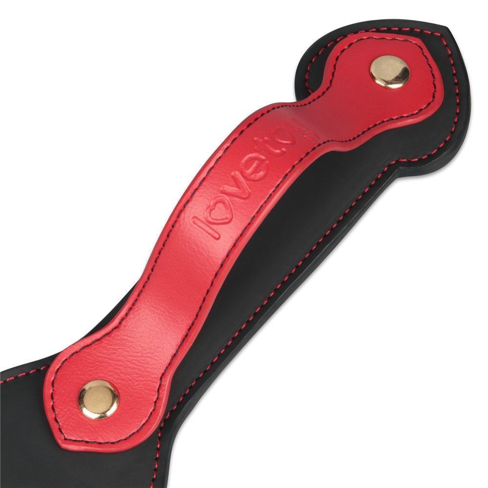 Плеть Rebellion Reign Paddle "Hoe", 38 см (чорний)