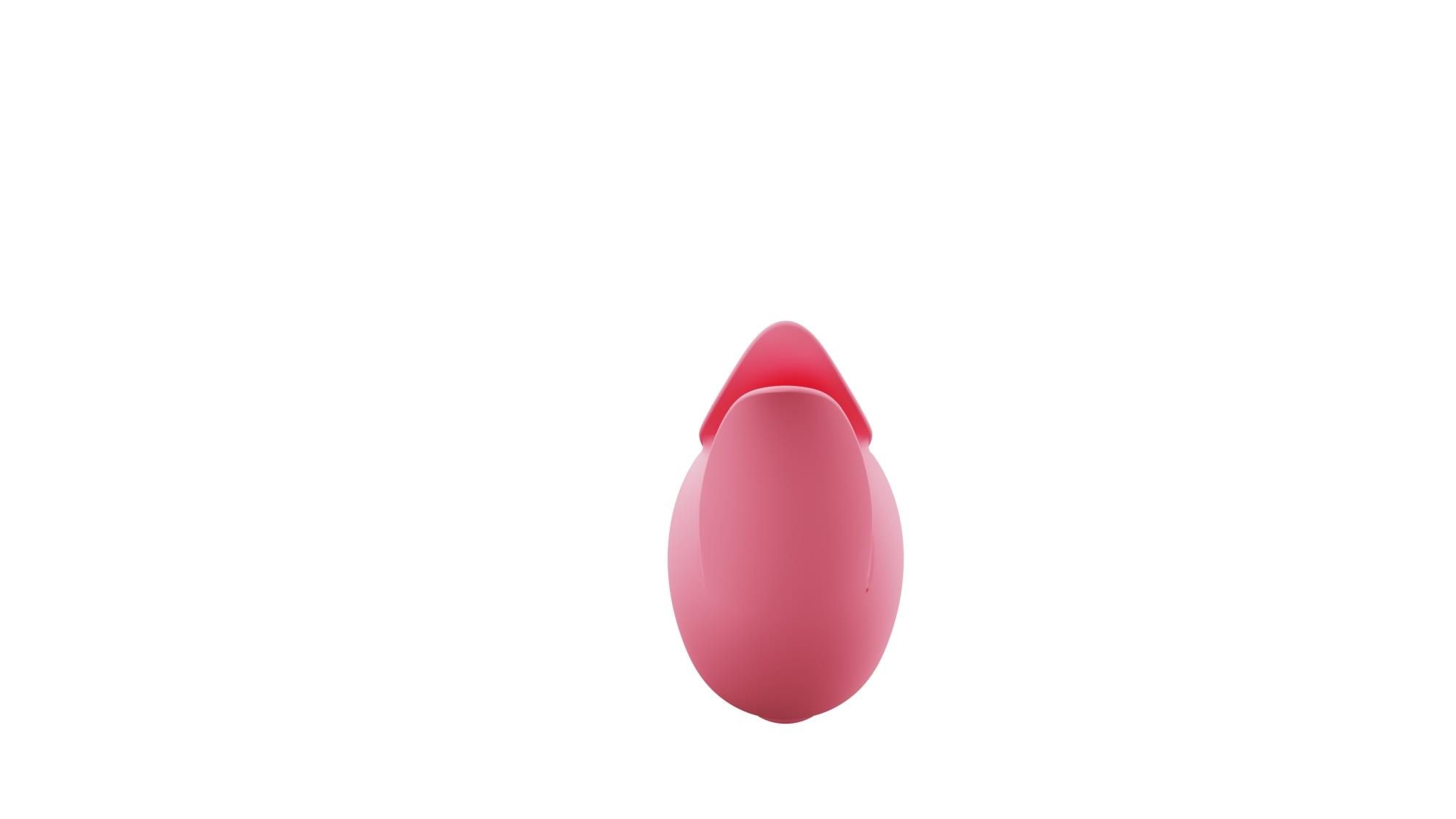 Вибратор для клитора Boss Series Flirting Tongue Licking, 13 см (светло-розовый)