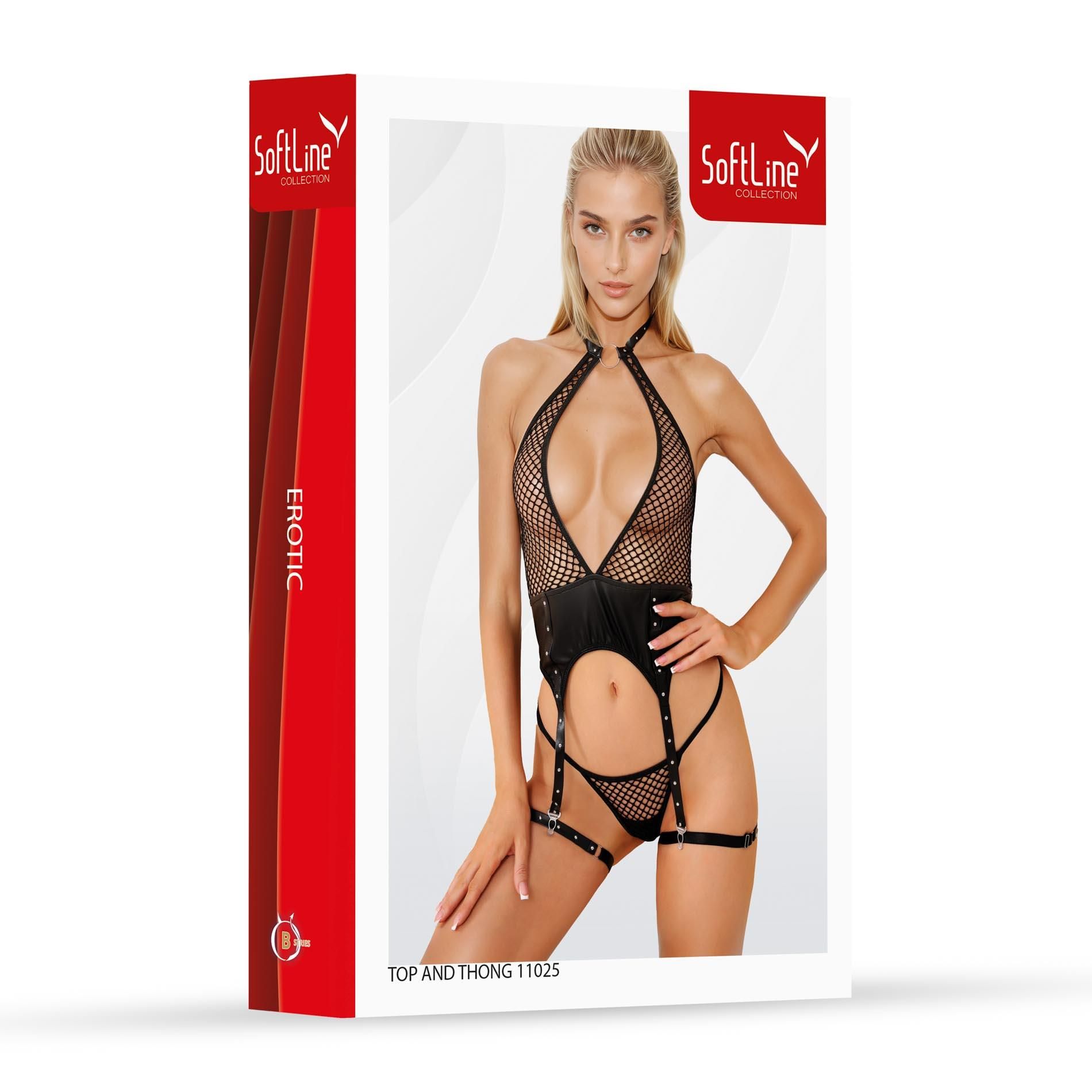Комплект белья SoftLine Collection 11025, M (черный)