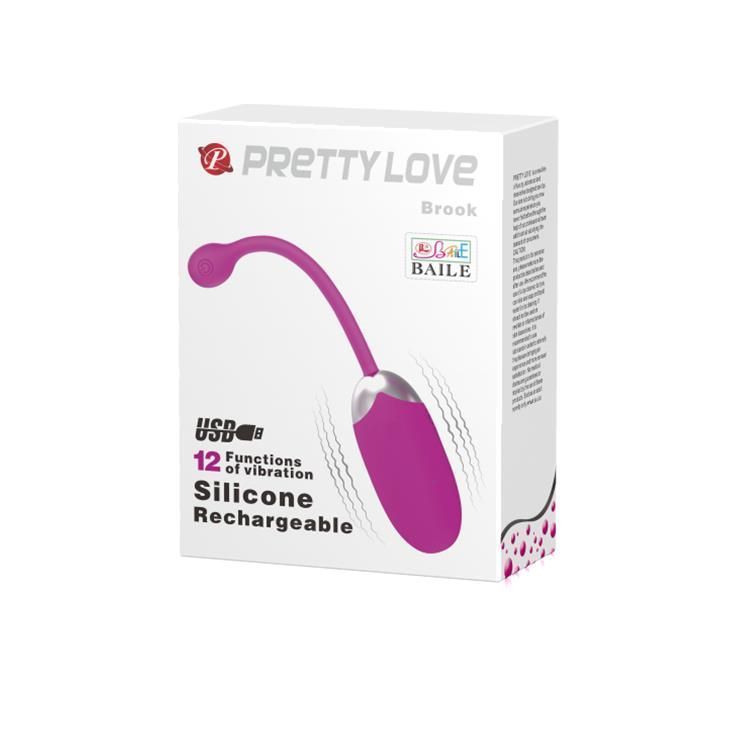 Віброяйце Pretty Love Brook, 15,5 см (фіолетовий)