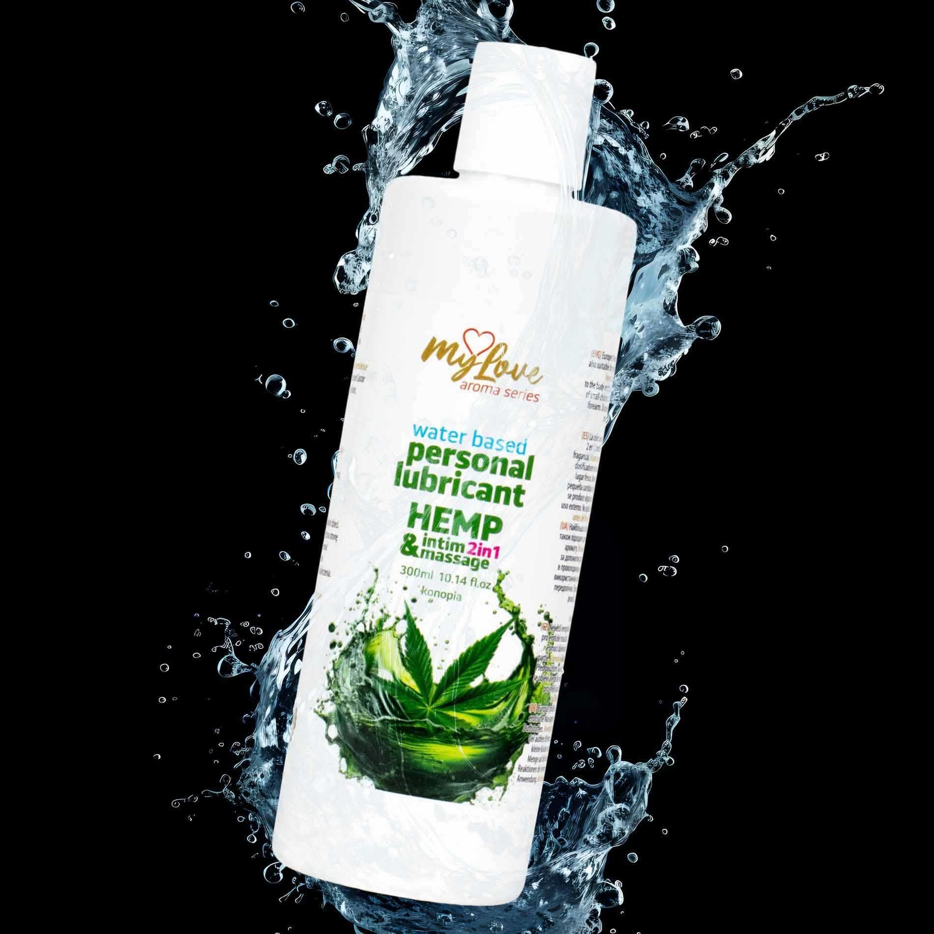 Lubrykant MyLove Aroma Series Intim&Massage 2in1 Hemp, 300 ml
