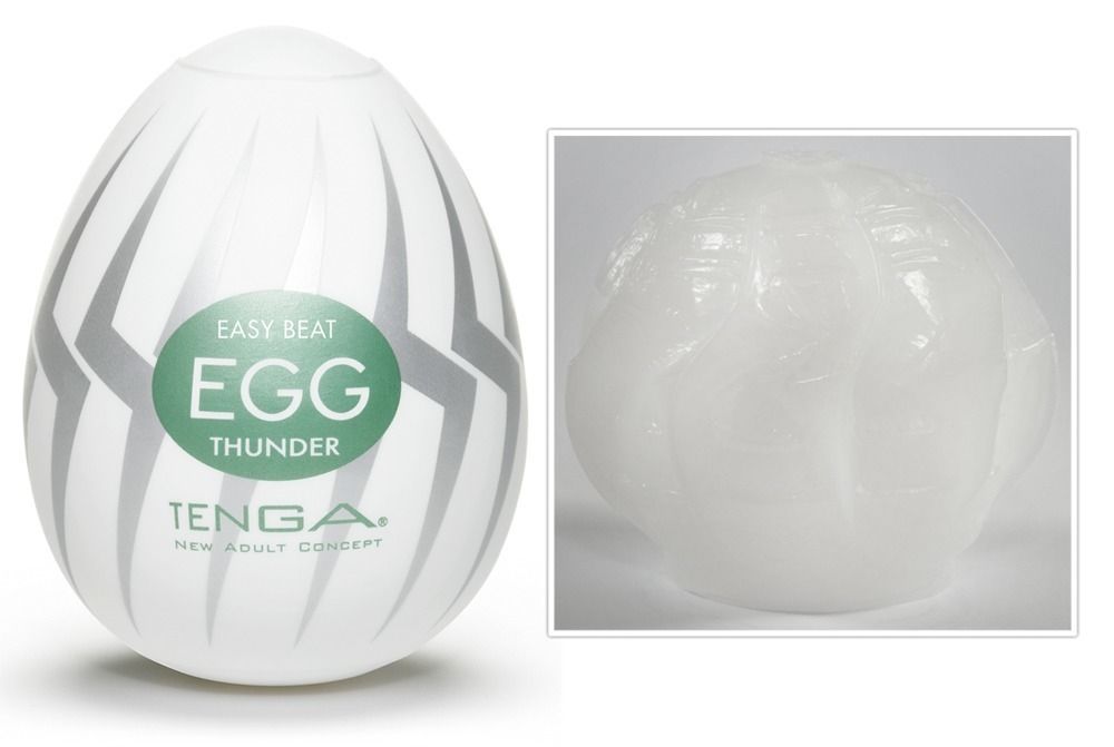 Мастурбатор яйцо Tenga Egg Stronger Thunder (белый)