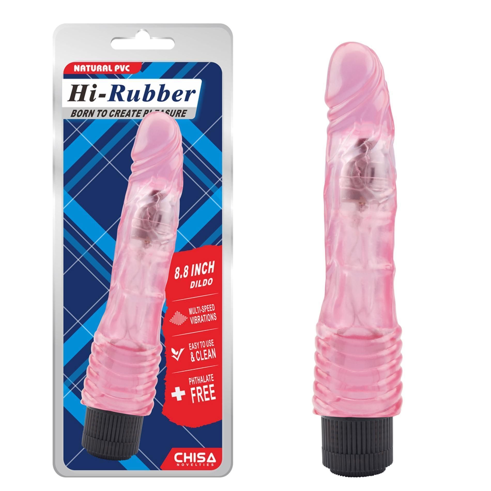 Вибратор Hi-Rubber 8.8 Inch, 21.7 см (розовый)