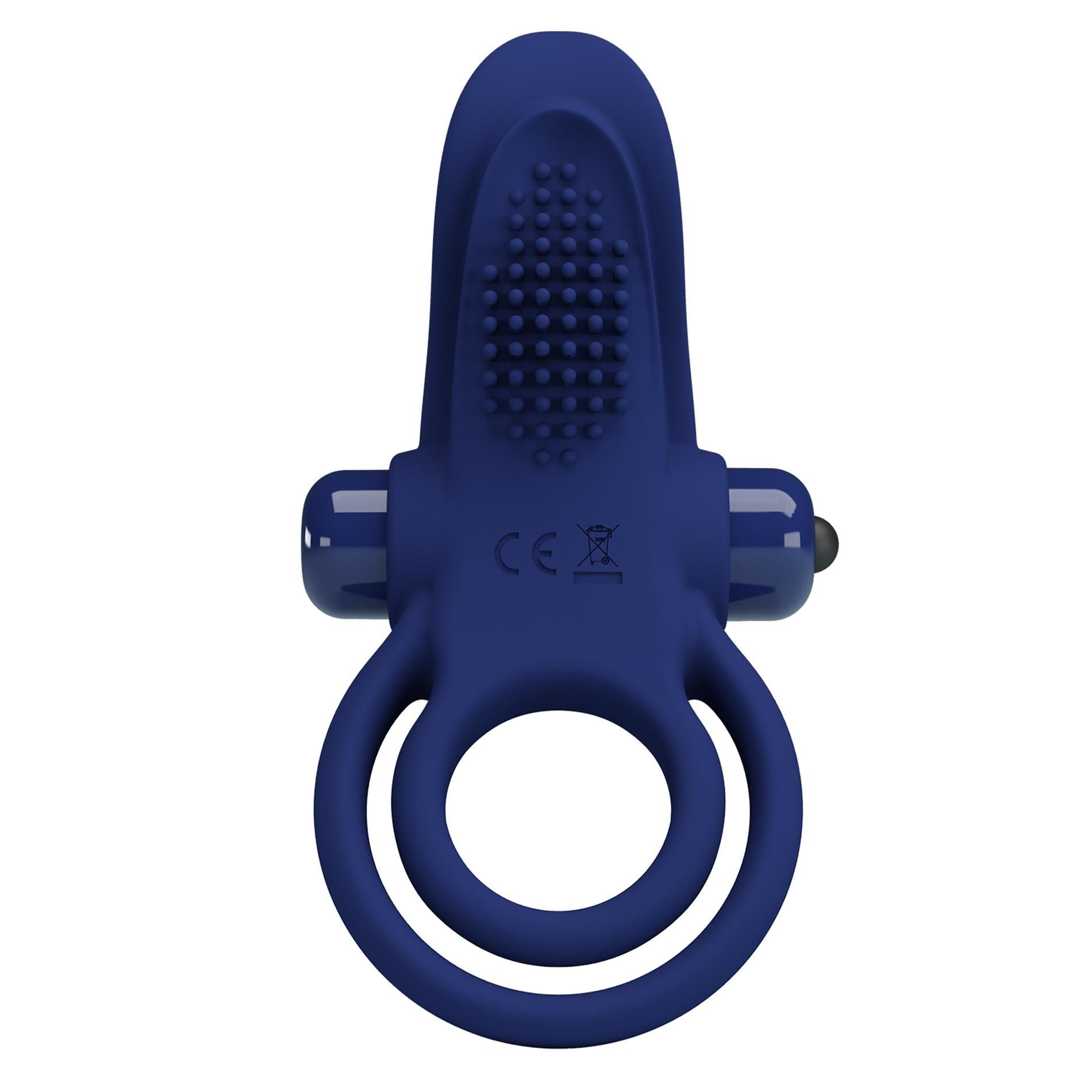 Виброкольцо Pretty Love Vibrant Penis Ring, 11,3 см (синий)