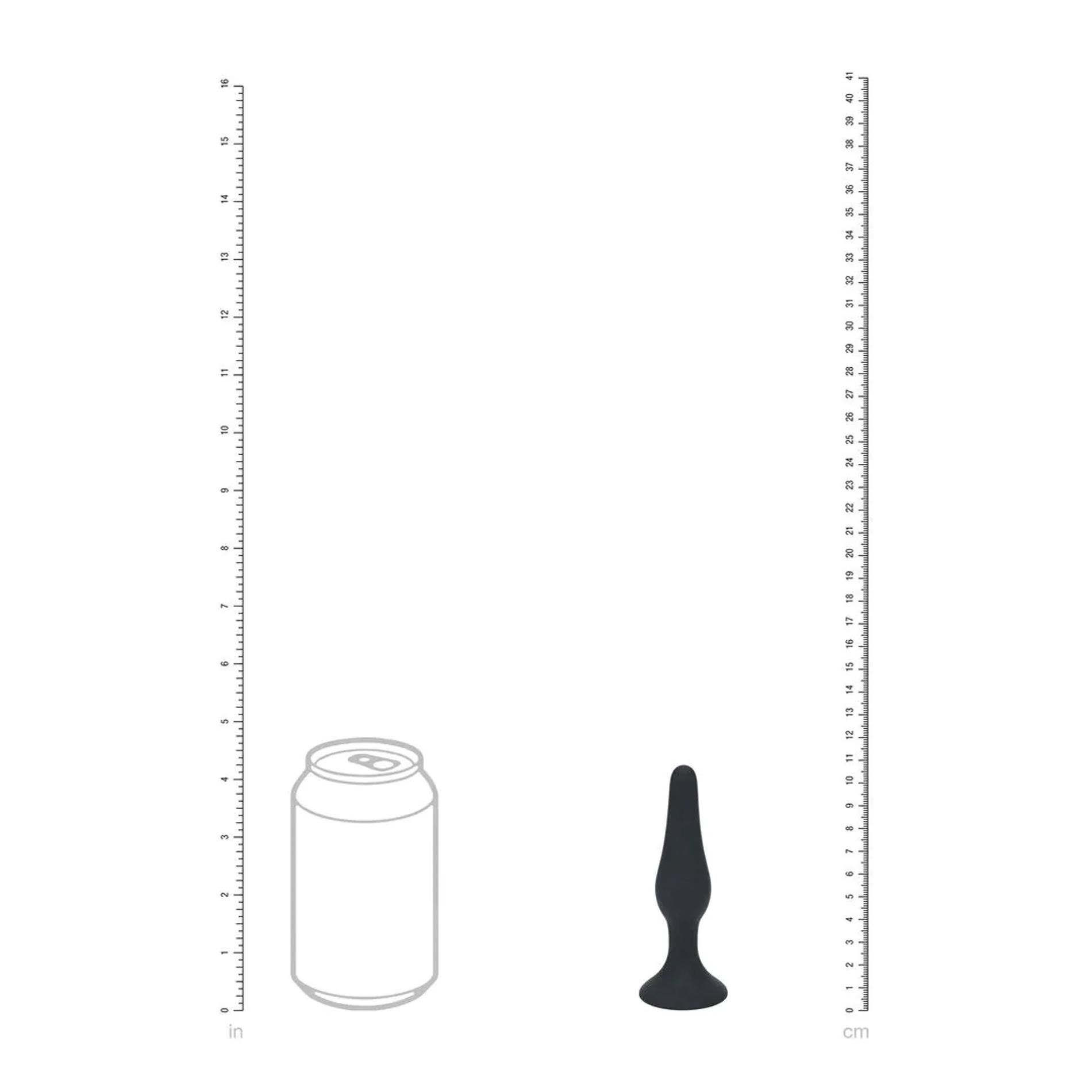 Korek analny Levelz Slim Anal Plug S, 10.5 cm (czarny)