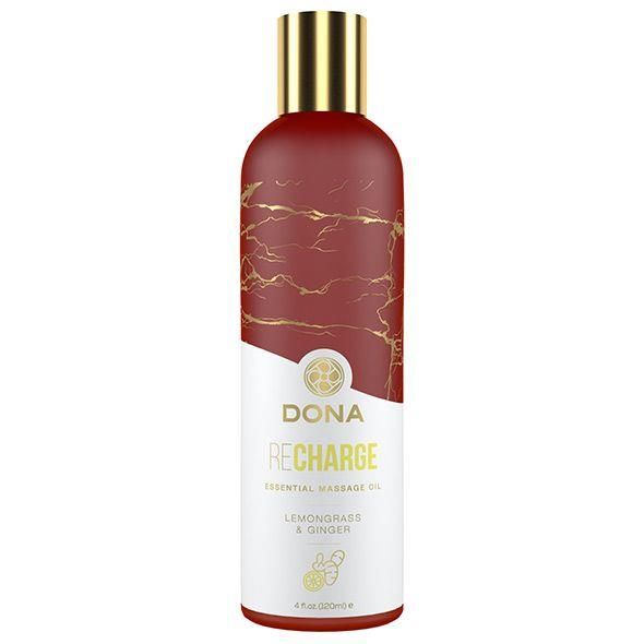 Масажна олія Dona Recharge Lemongrass & Gingerl, 120 мл