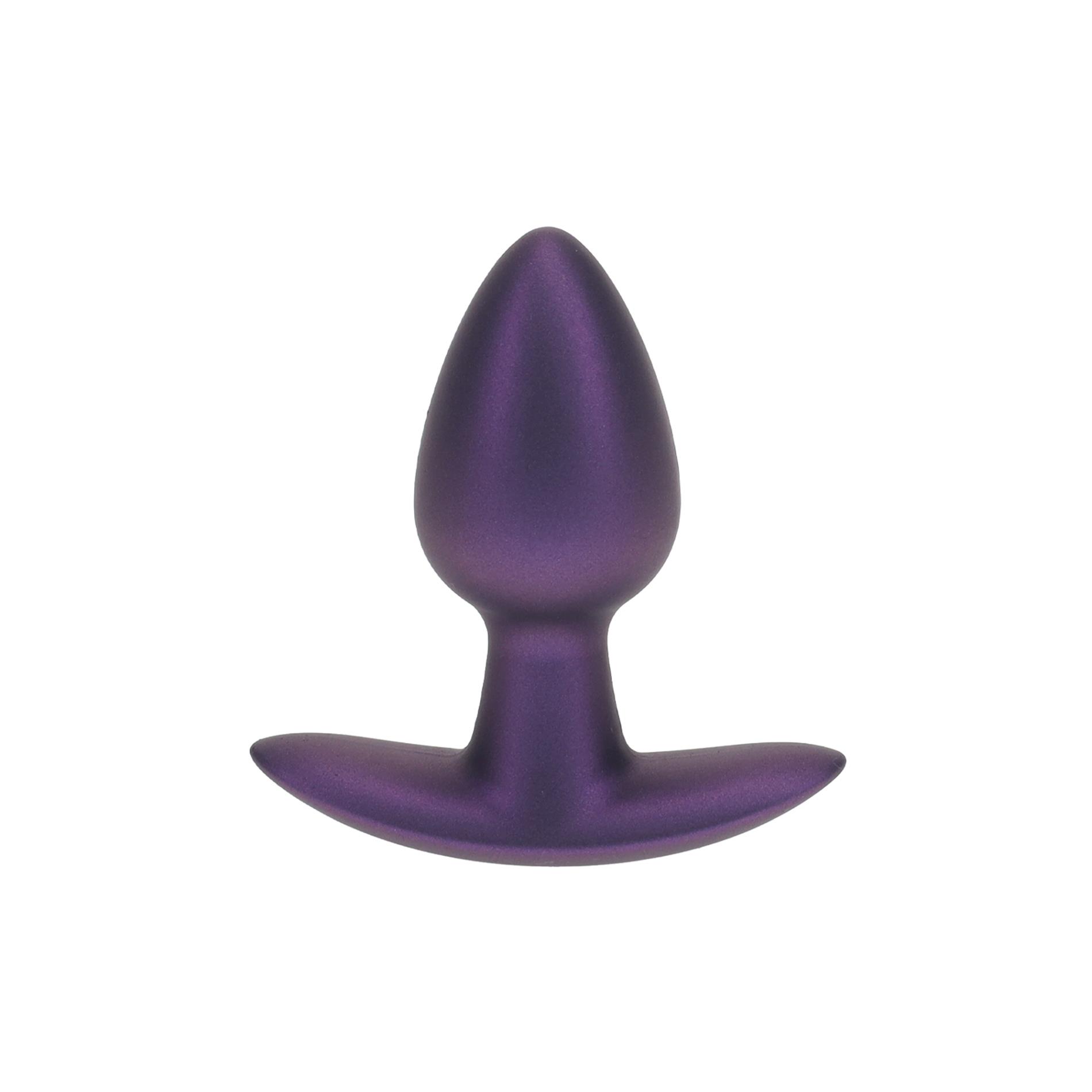 Korek analny Ouch! Smooth Anal Plug Metallic S, 6.5 cm (fioletowy)
