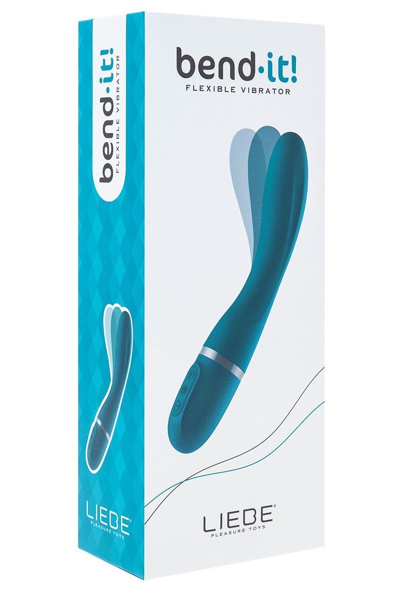Вибратор Liebe Pleasure Toys Bend It, 20 см (синий)