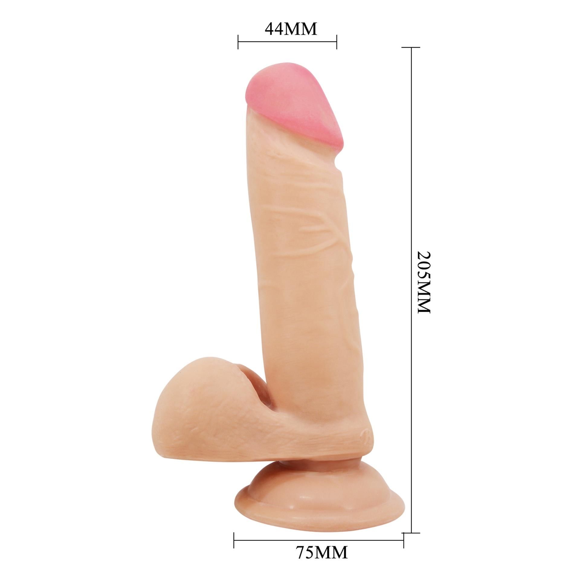 Фаллоимитатор Baile Sliding Skin 8.1'', 20.5 см (телесный)