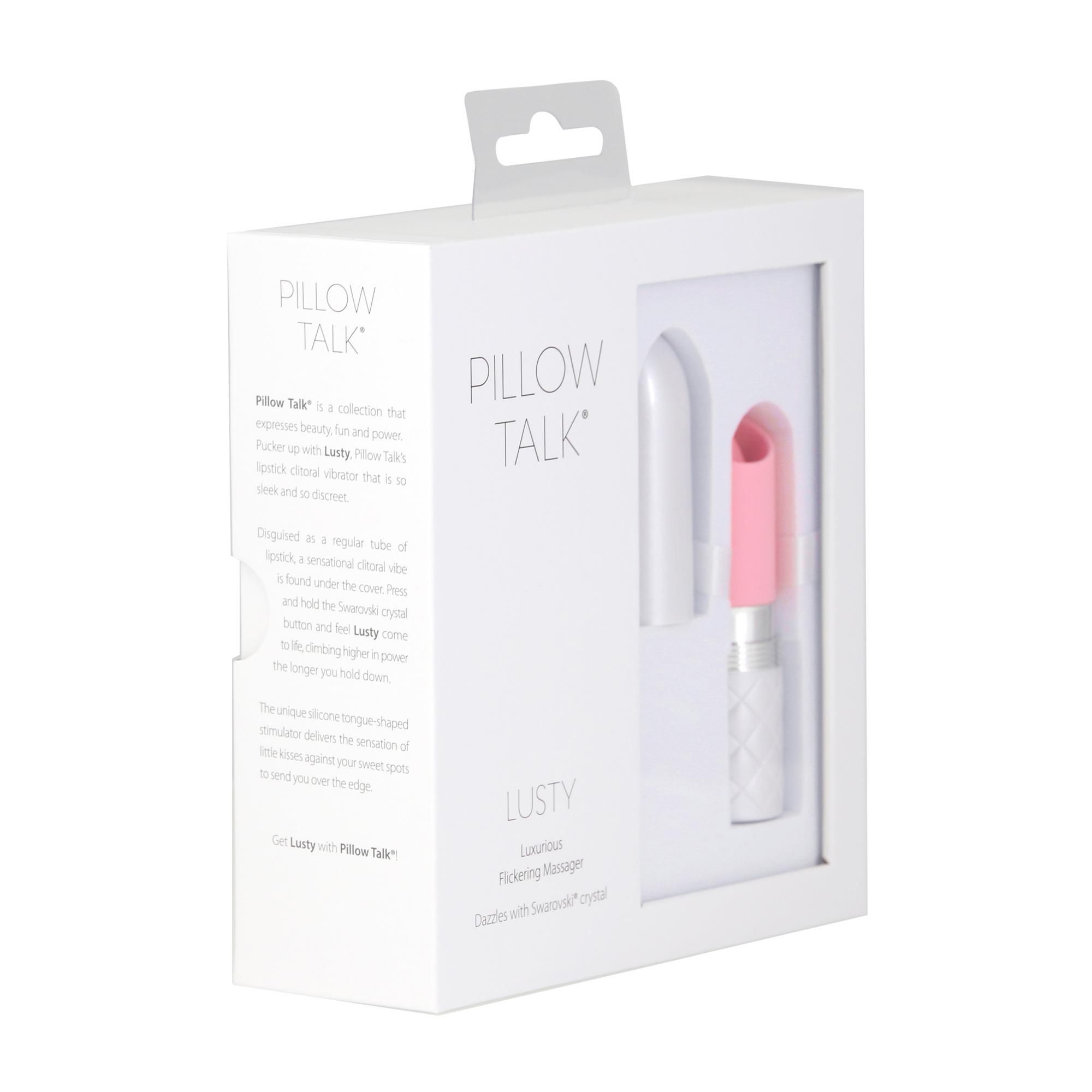 Вибратор Pillow Talk Lusty LuxuriousFlickering, 9,4 см  (розовый)