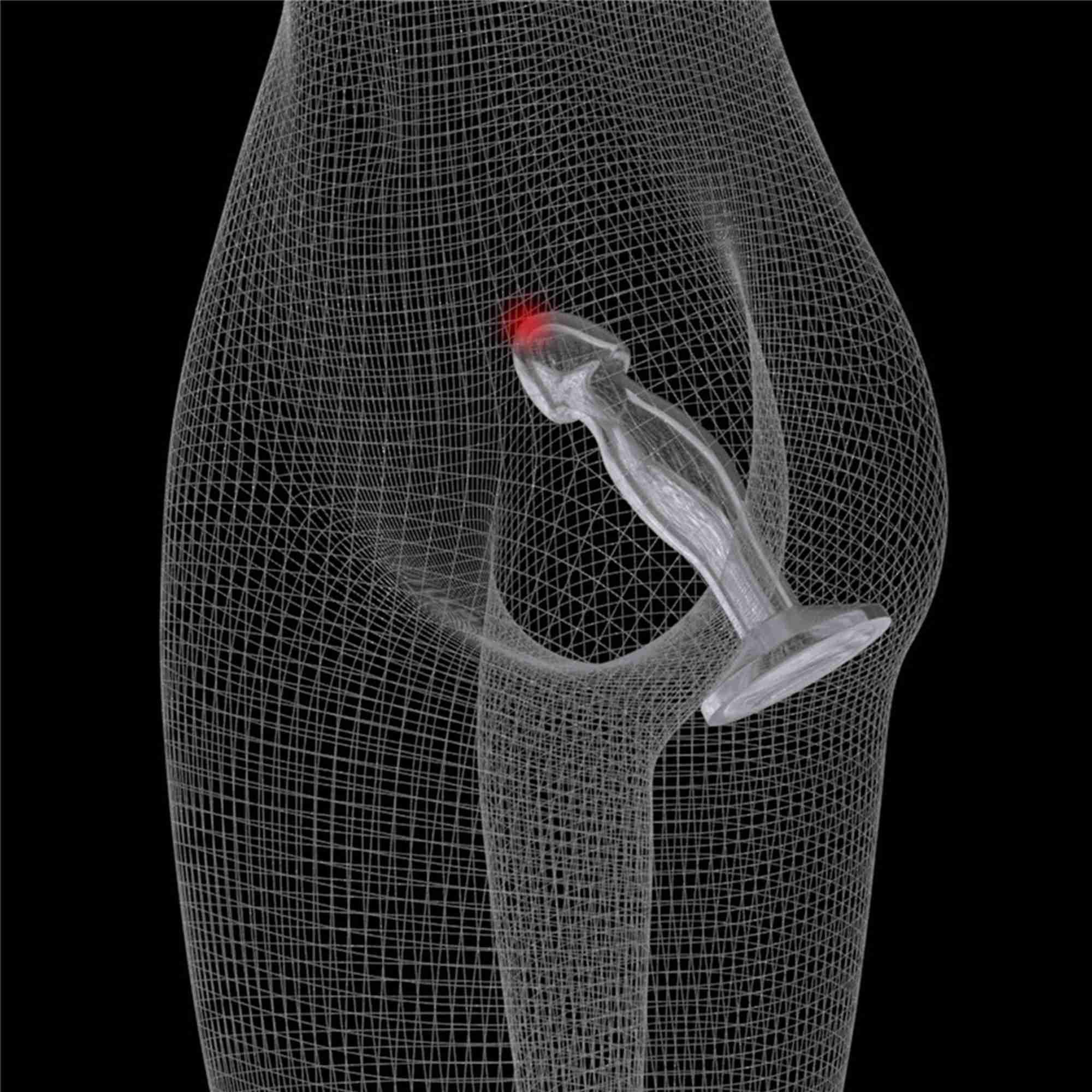 Korek analny LoveToy Flawless, 16,5 cm (przezroczysty)