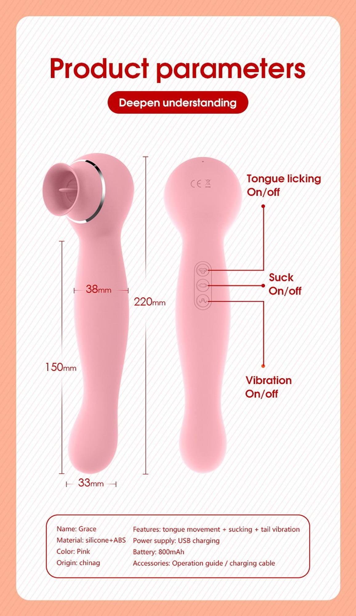 Вакуумный стимулятор клитора с вибрацией B - Series Lyla Lauren (розовый)