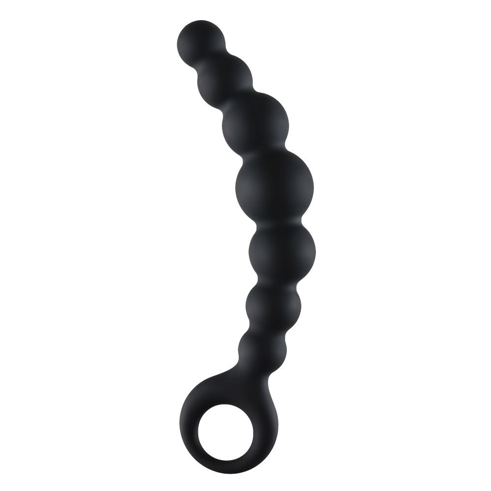 Анальные бусы Lola Games Black Edition, 18 см (черный)