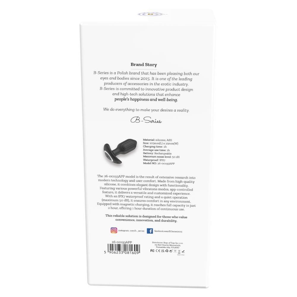 Korek analny Boys of Toys Bliss APP, 10,5 cm (czarny)