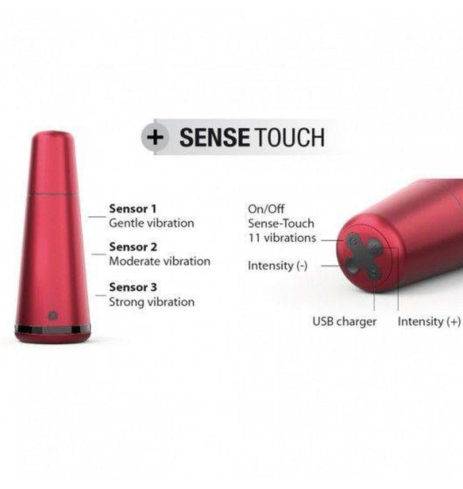 Вибрирующий мастурбатор Dorcel Deep Sense (красный)