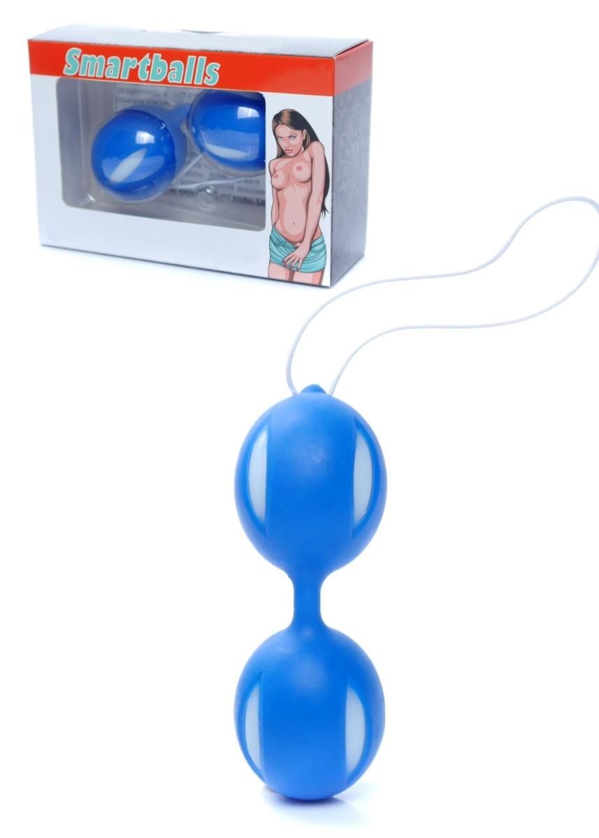 Вагинальные шарики Boss Series Smartballs, 19 см (синий)
