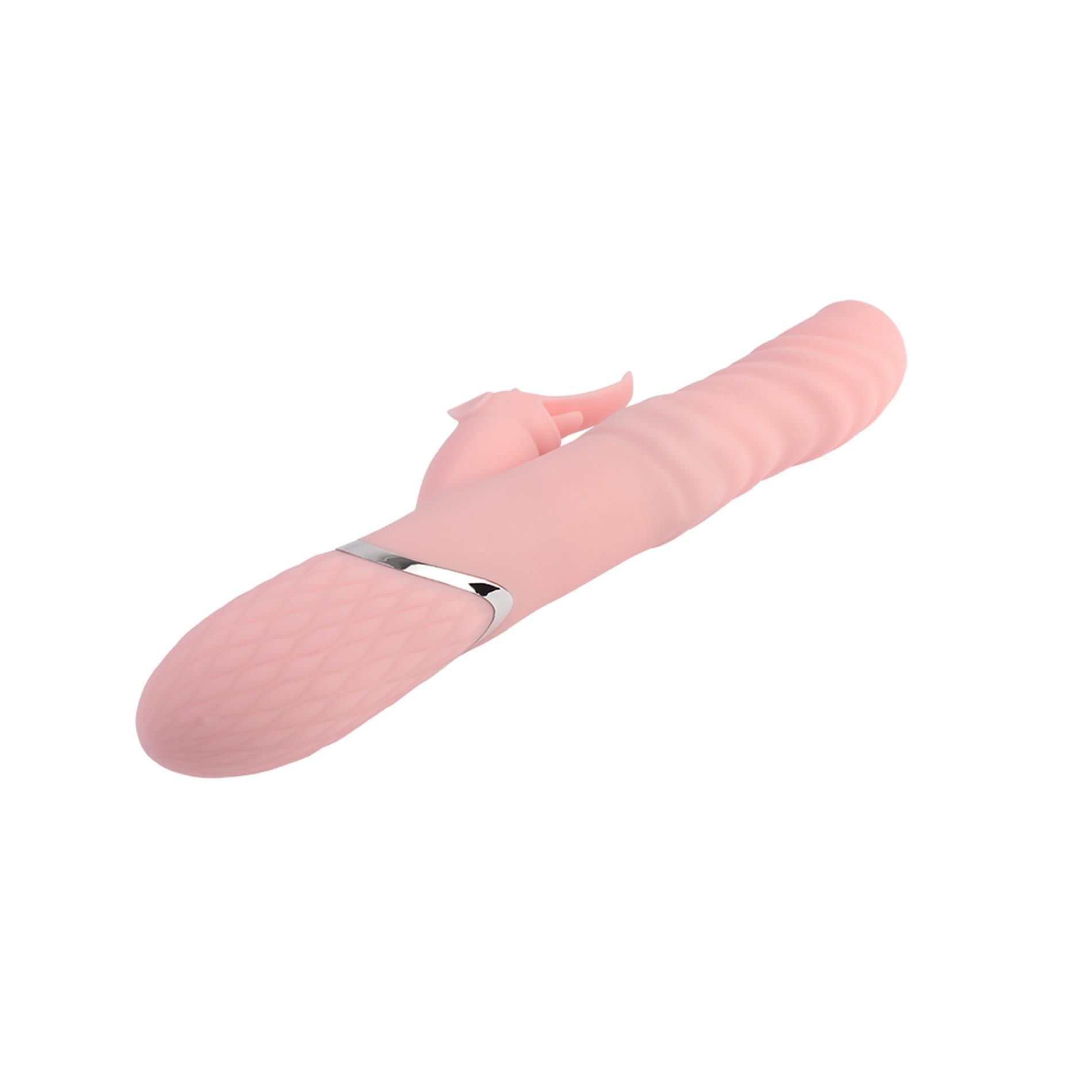 Вибратор Aphrovibe Sexy Heat Up Elephish, 25 см (светло-розовый)