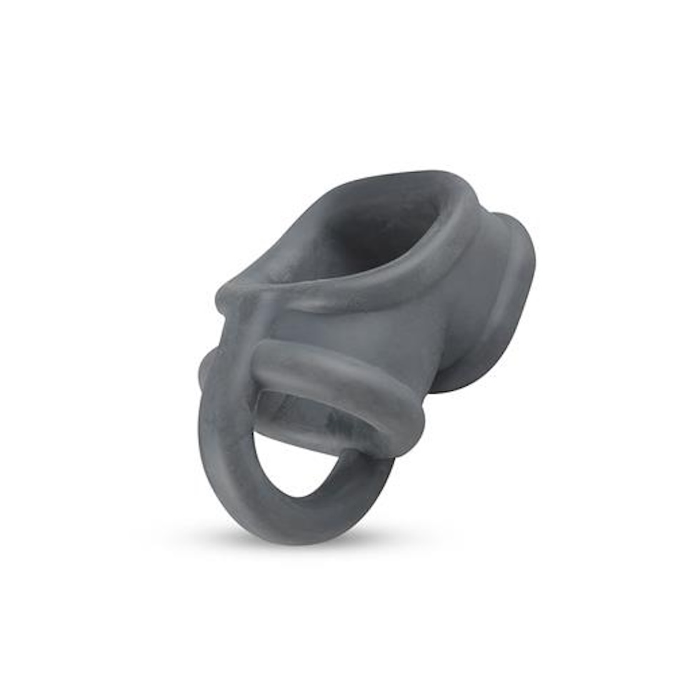 Эрекционное кольцо Boners Liquid Silicone Ball Splitter, 7 см (серый)