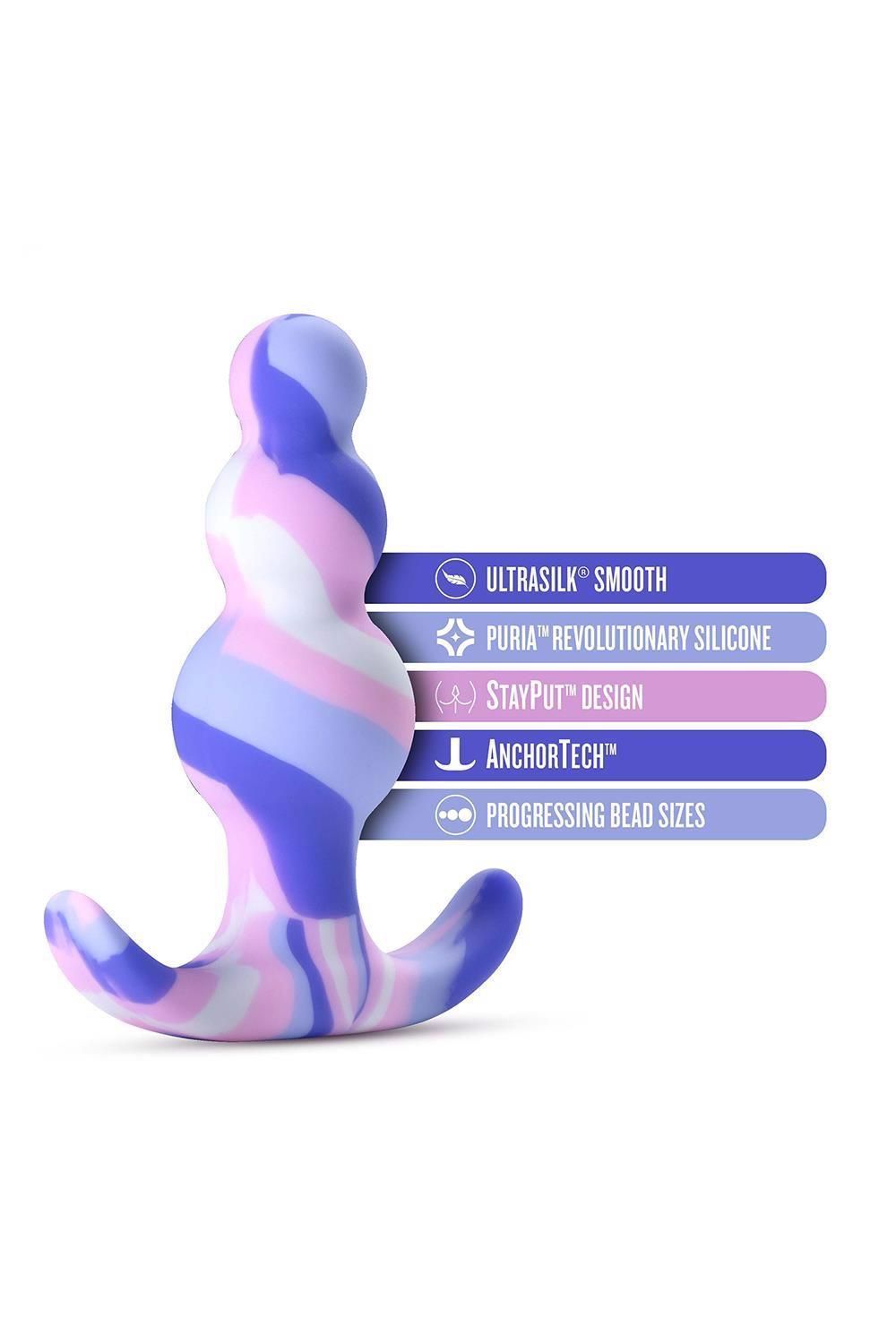 Korek analny Blush Avant Twilight, 7,6 cm (niebieski)