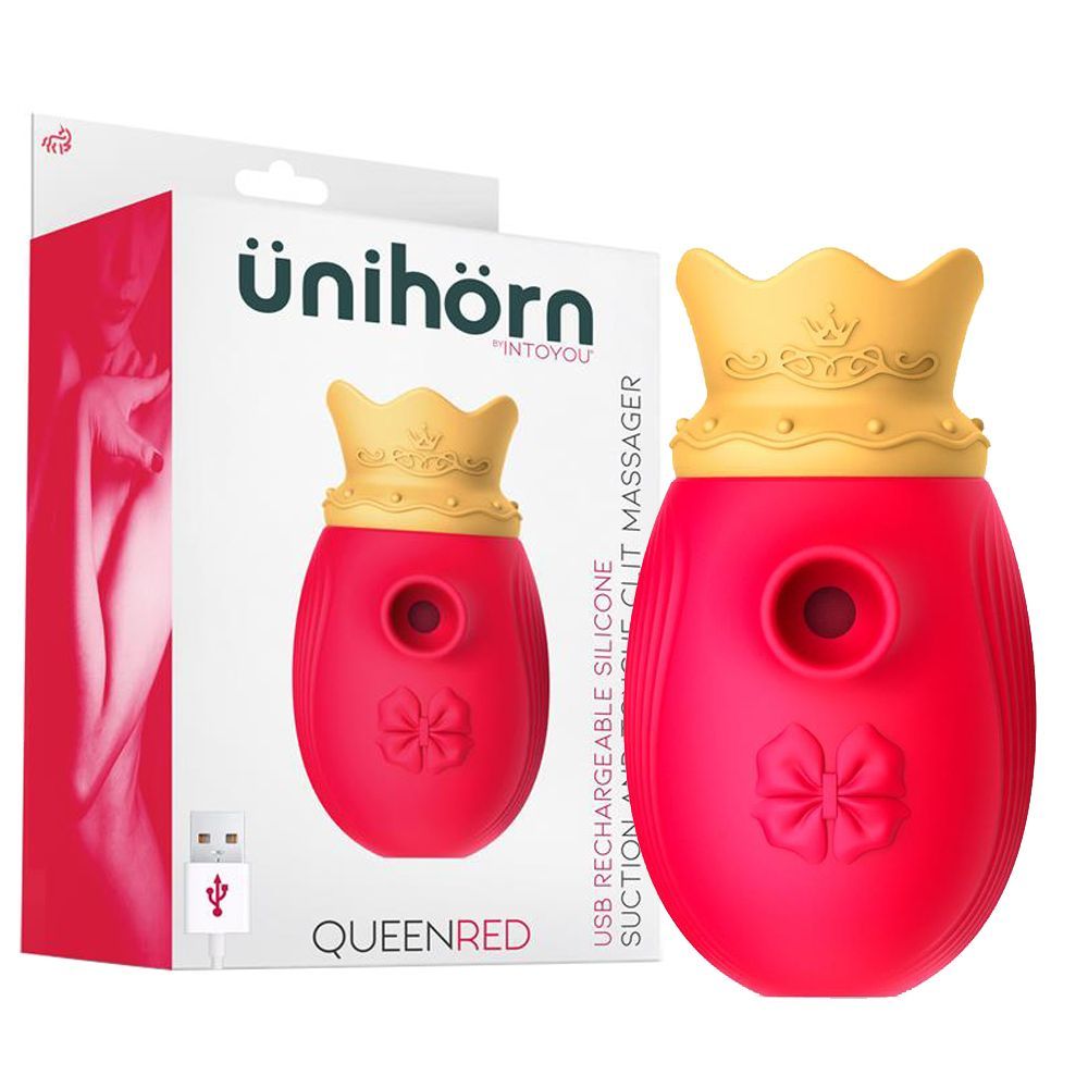 Вакуумный стимулятор клитора Unihorn Queen Red (красный)