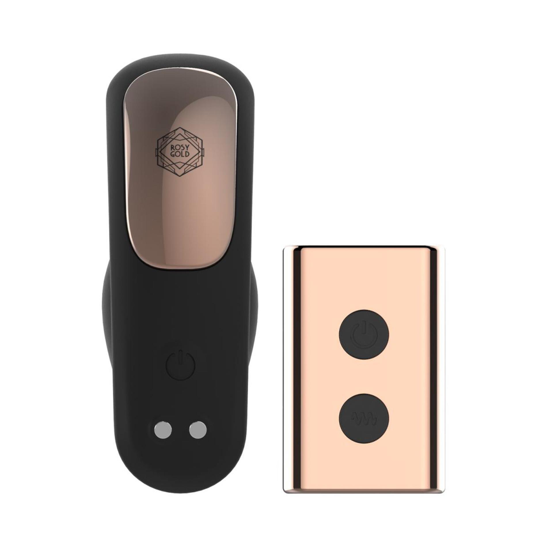 Вибратор в трусики Rosy Gold, 7.8 см (черный)