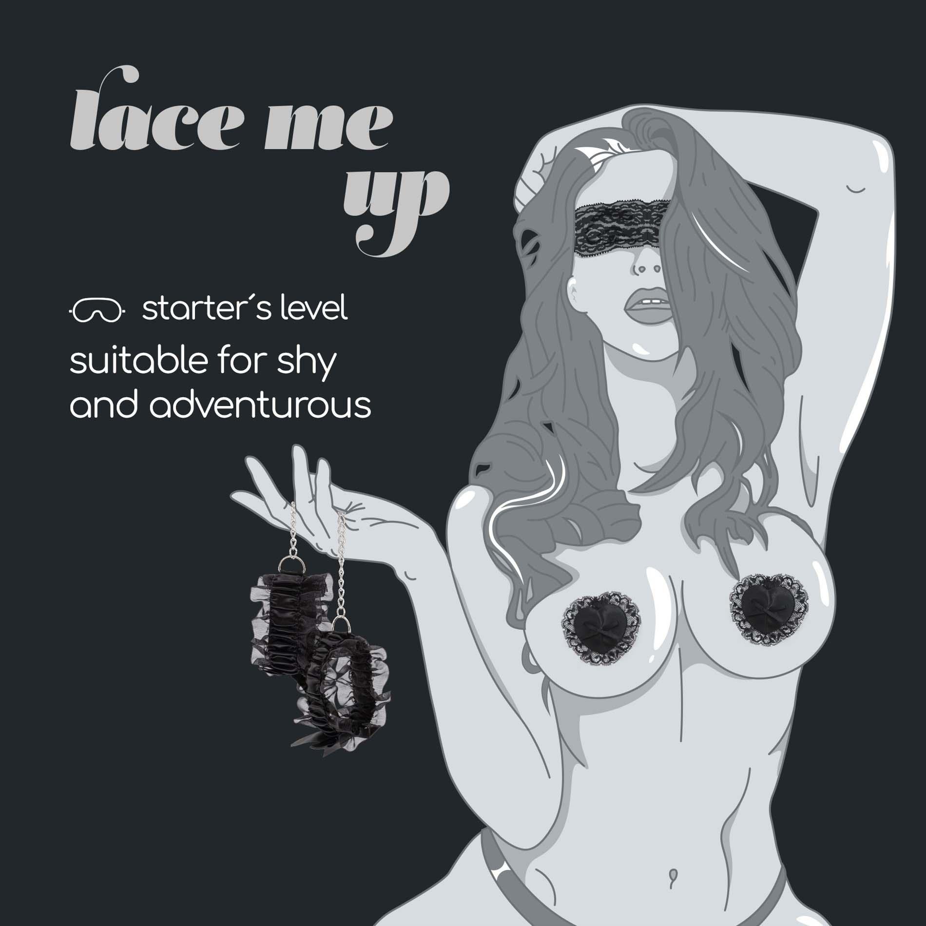 Набор для бандажа Crushious Lace Me Up, 3 шт (черный)