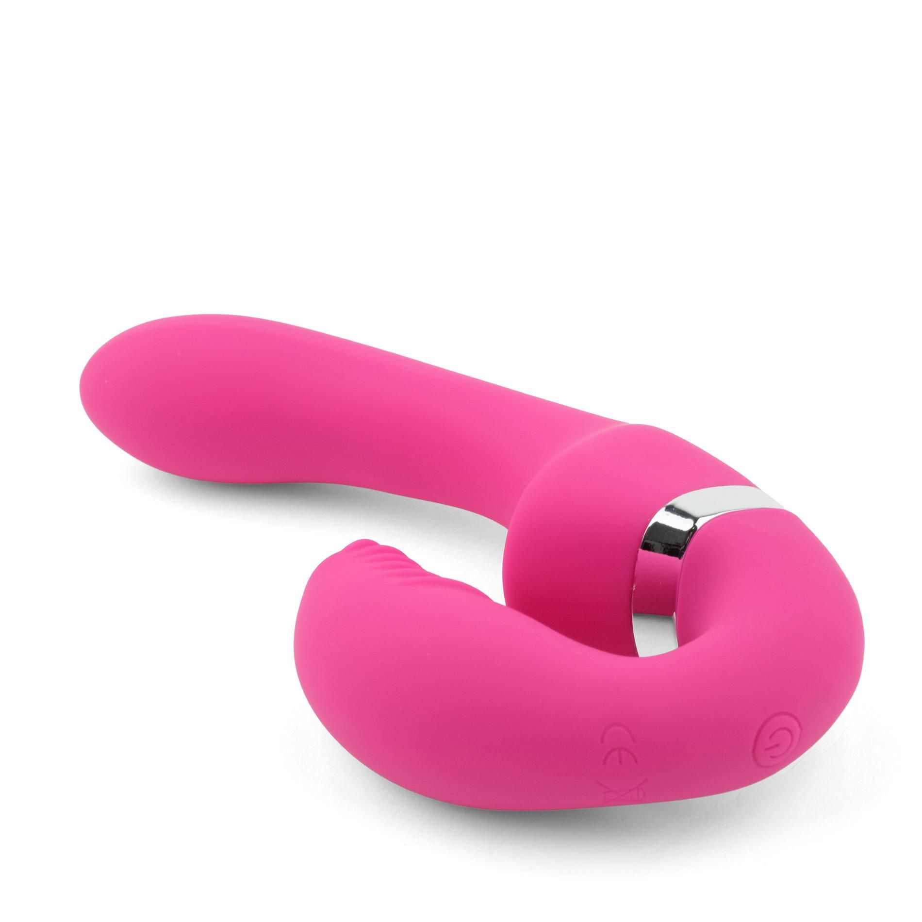 Boys of Toys B - Series Toughe 3 - Dual Pleasure - Wibrator podwójnej stymulacji B -, Różowy, 17.7 cm
