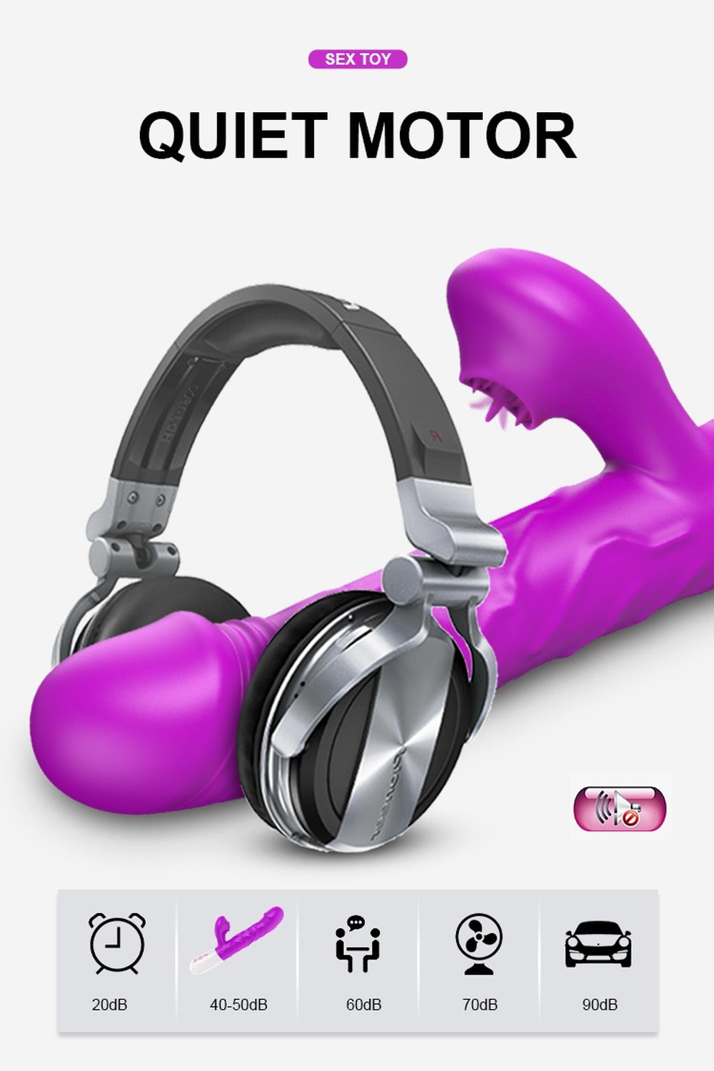 Вибратор-кролик B - Series Fox Tongue, 23 см (фиолетовый)