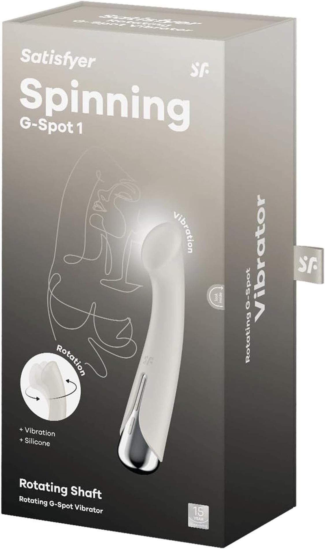 Вибратор Satisfyer Spinning G-Spot 1, 16,5 см (белый)