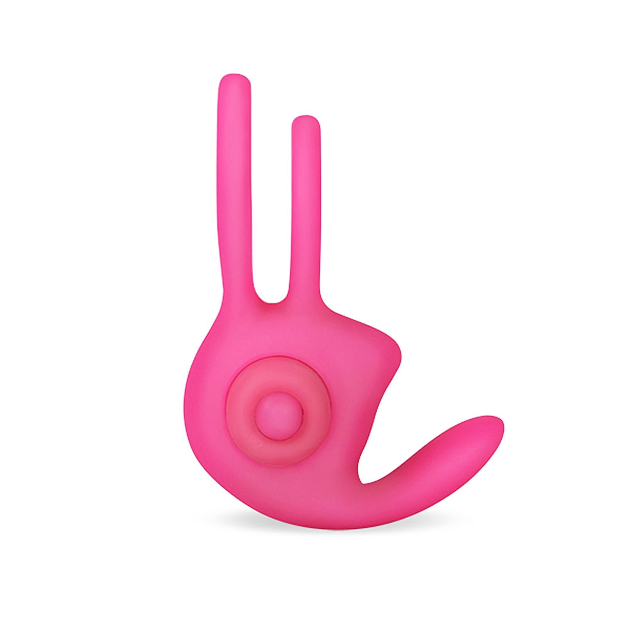 Эрекционное кольцо Lovetoy Power Clit Duo, 7.5 см (розовый)