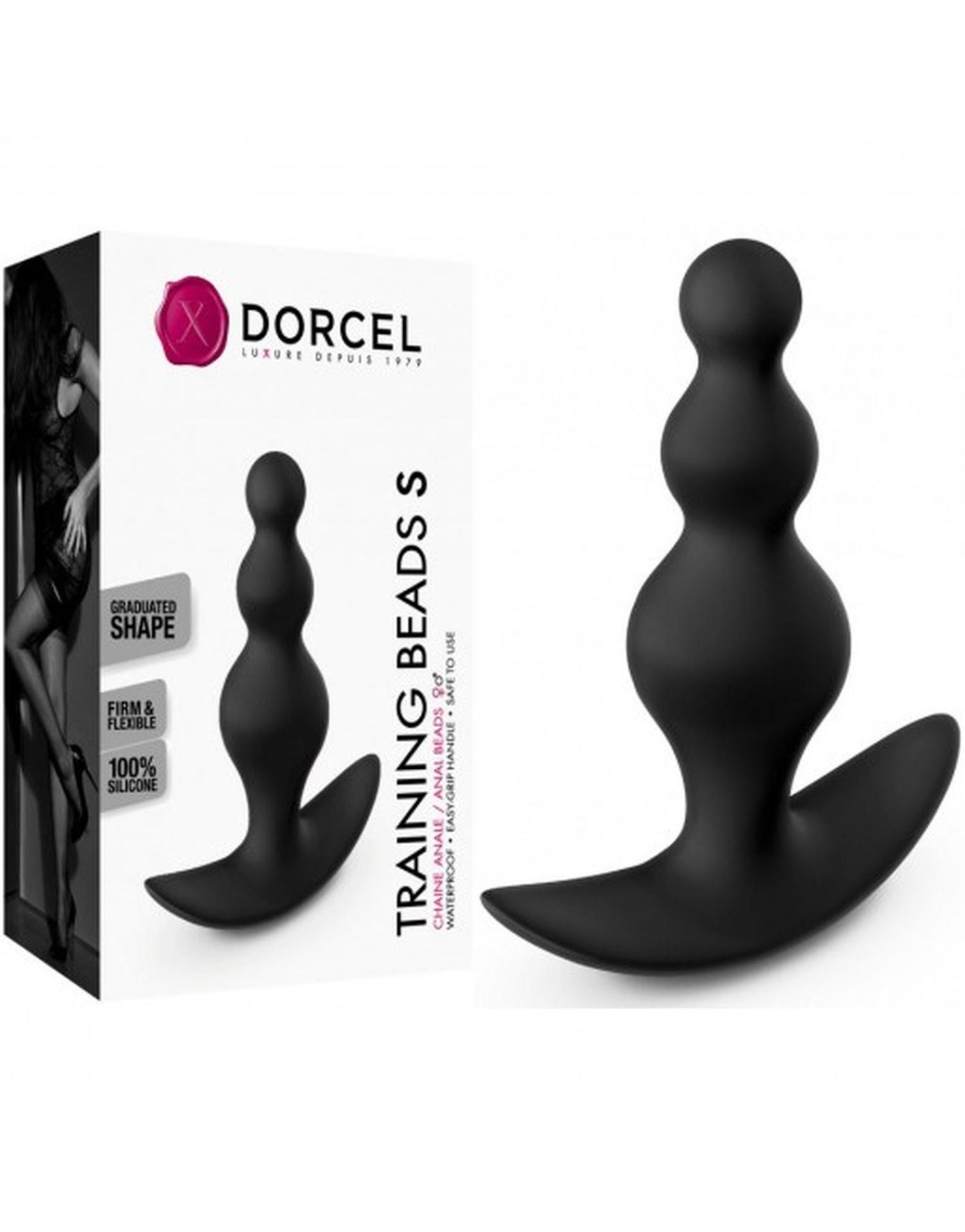 Анальна пробка Dorcel Training Beads S, 10 см (чорний)