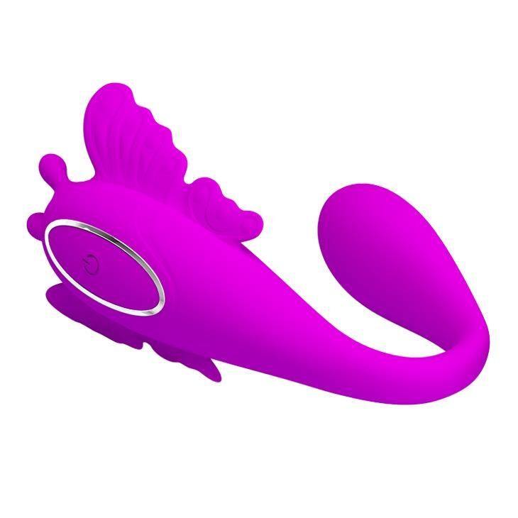 Вібратор для пар Pretty Love Chimera RC Stimulator, 8.5 см (фіолетовий)