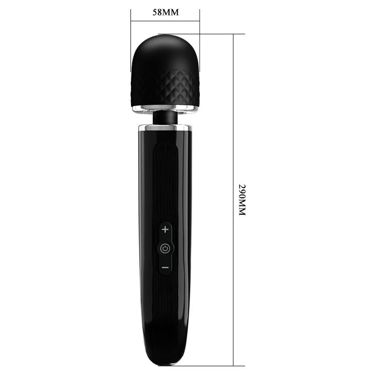 Вибромассажер Pretty Love Charming Massager, 29 см (черный)