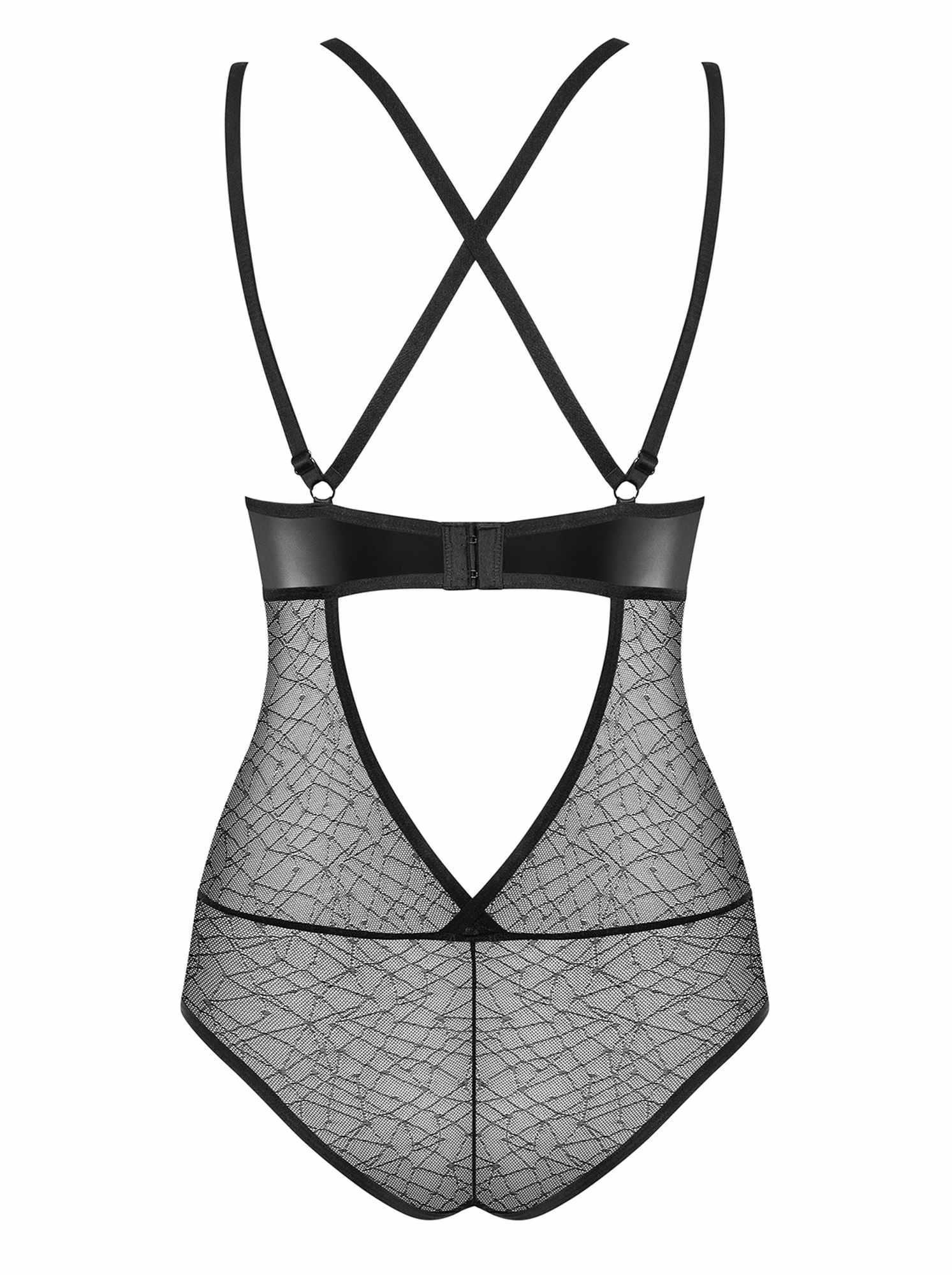 Боди Obsessive 859-TED-1, L/XL (черный)