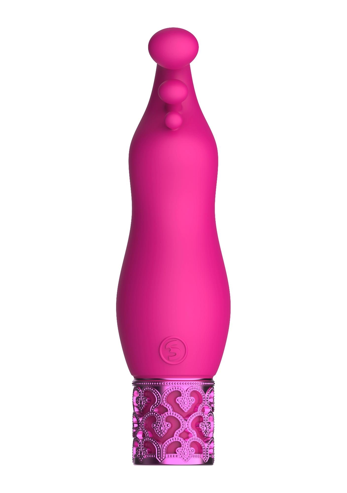 Вибромассажер Royal Gems Exquisite, 12 см (розовый)