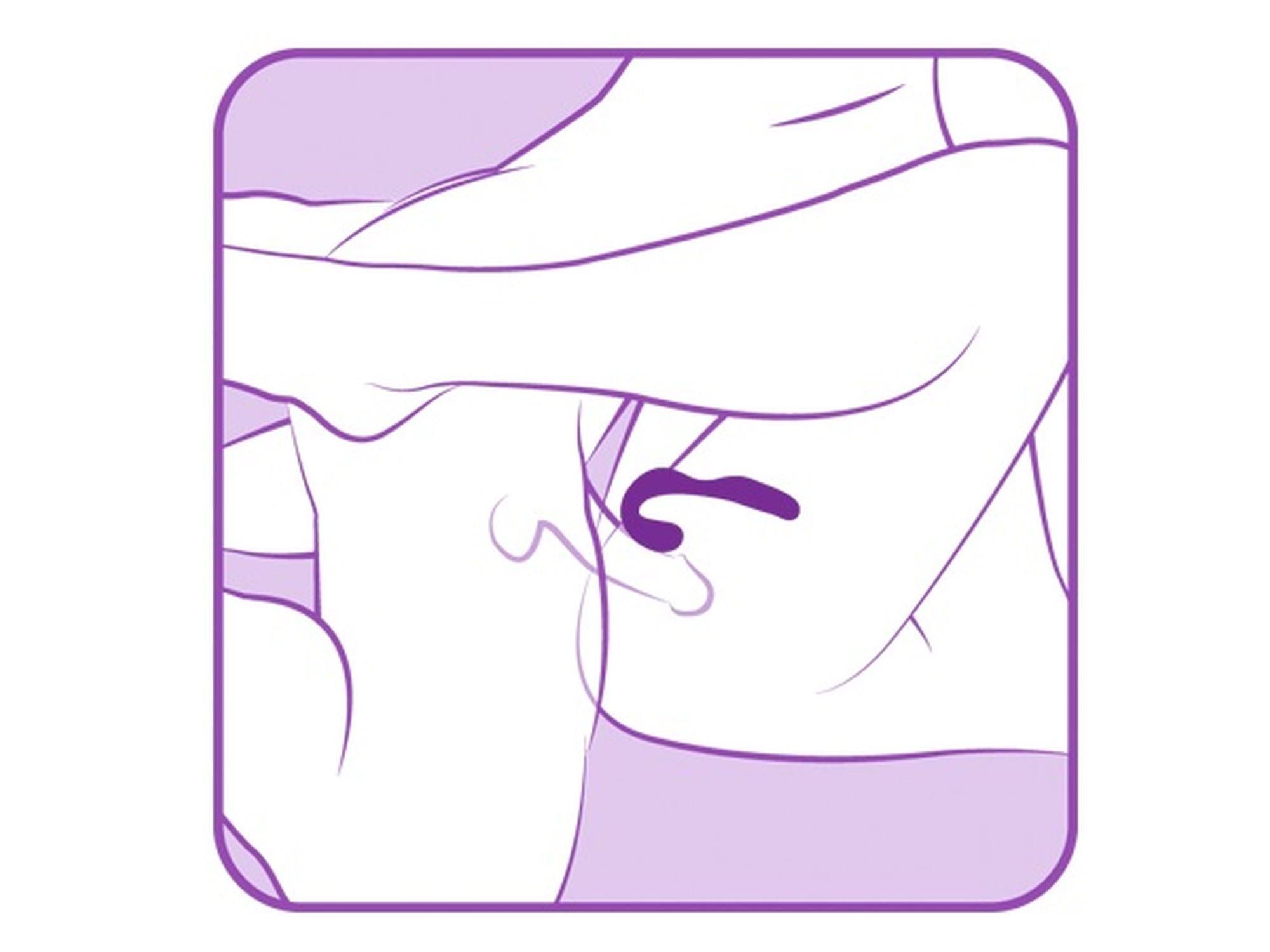 Вибратор Adrien Lastic Mr Hook, 12 см (пурпурный)