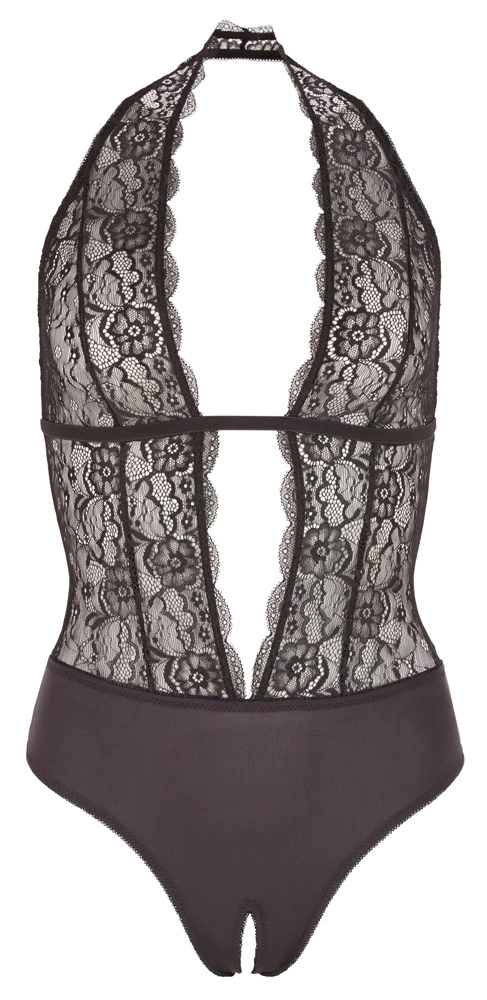 Боди Cottelli Lingerie Crotchless, S (черный)