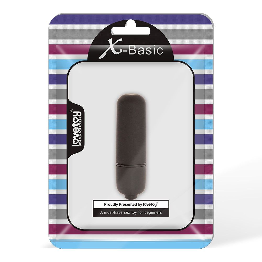 Вібратор X-Basic Bullet Mini One Speed, 5,9 см (чорний)