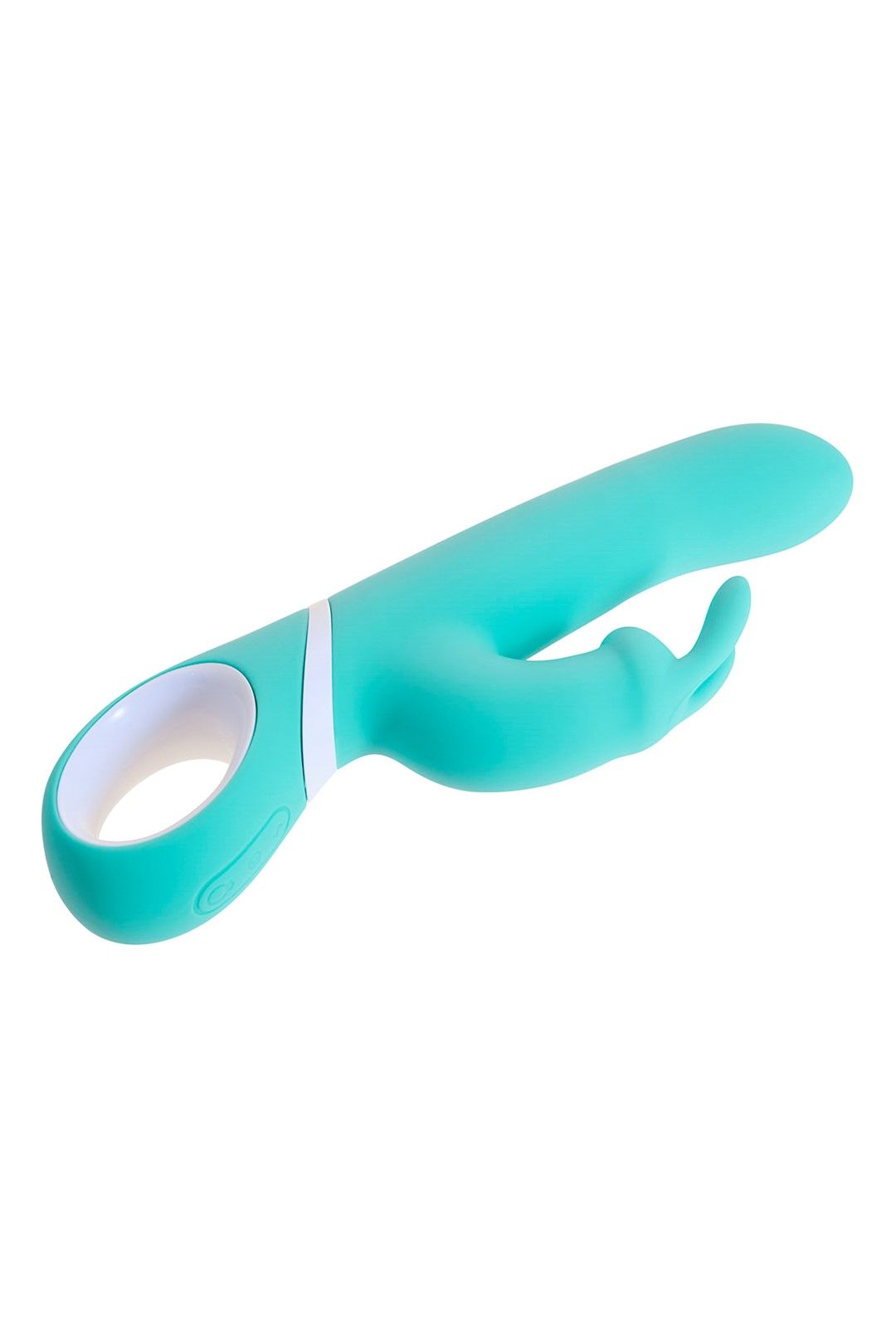 Вибратор-кролик Pleasures Naughty Rabbit, 22,7 см (бирюзовый)