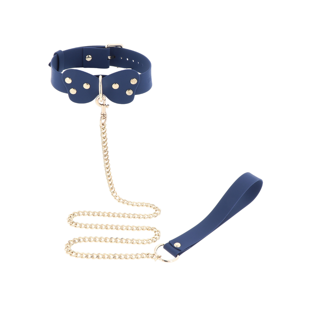 Ошейник с поводком Taboom Silicone Supreme Collar and Leash (синий)