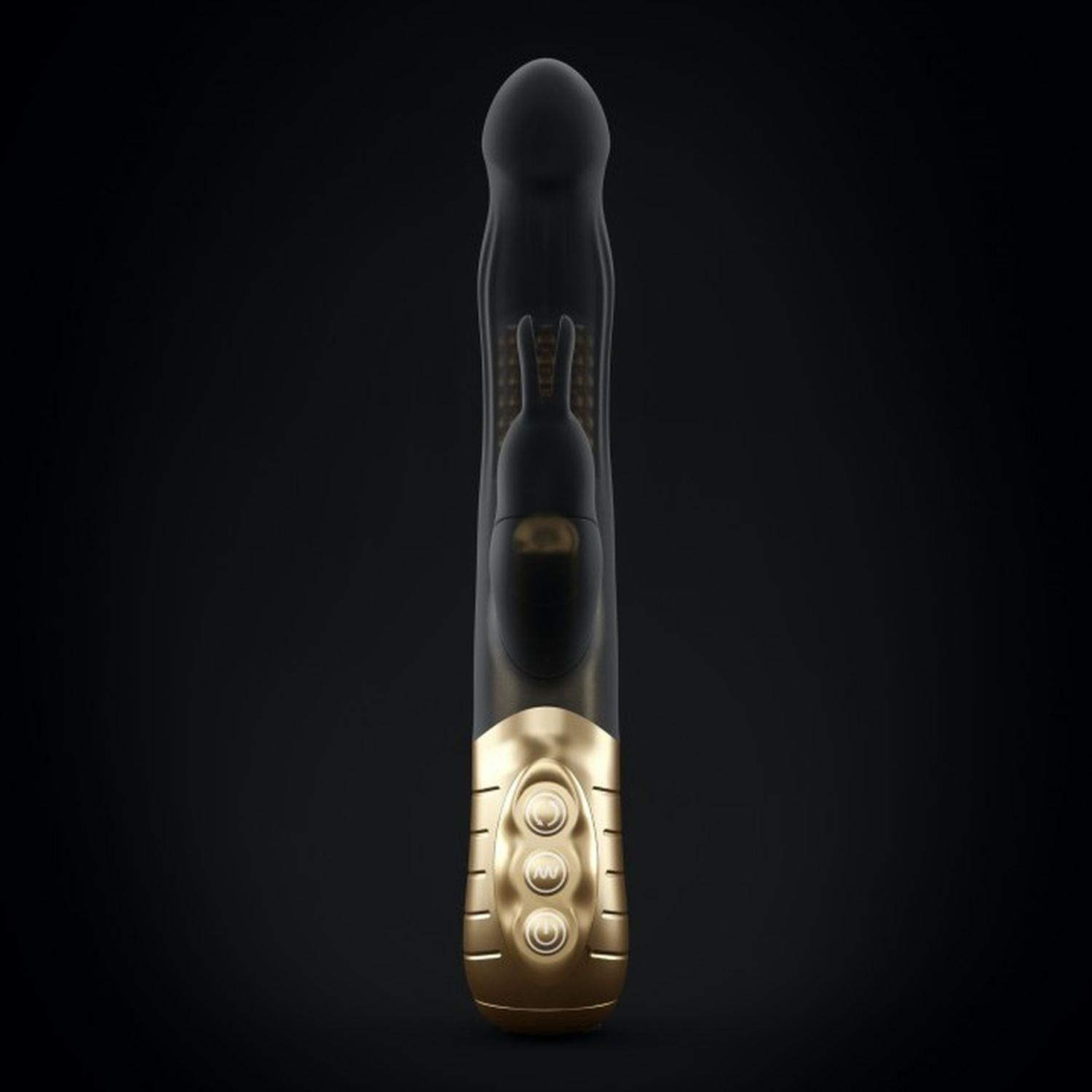 Wibrator królik Dorcel Baby Rabbit Gold 2.0, 22 cm (czarny)