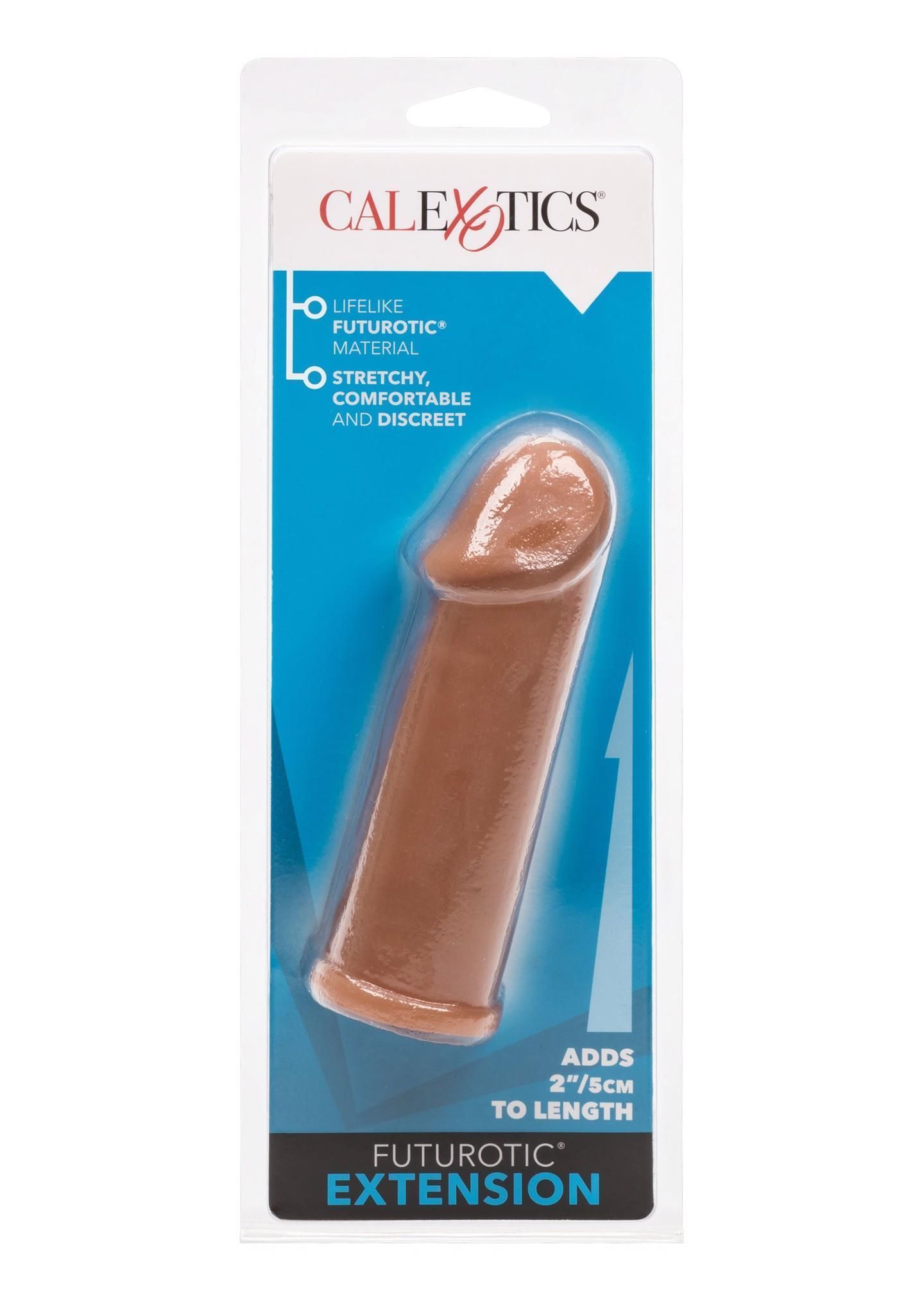 Насадка на пенис Futurotic Penis Extender, 14 см (коричневый)