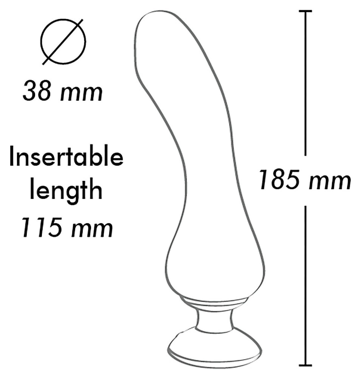 Вібратор Shunga Sanya Intimate, 18.5 см (чорний)