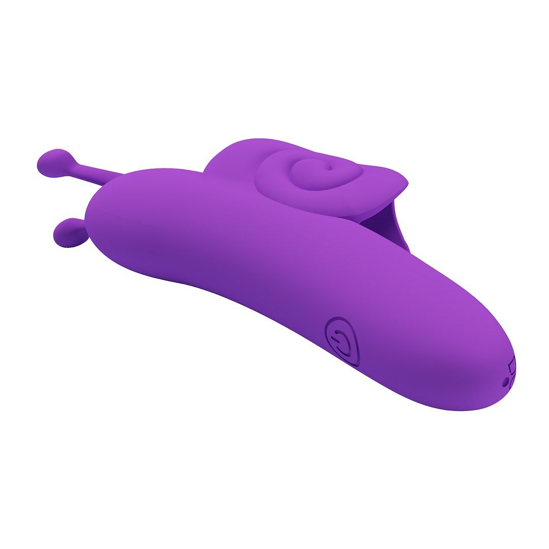 Pretty Love Snail Honey Finger - Wibrator na palec, Fioletowy, 10 cm