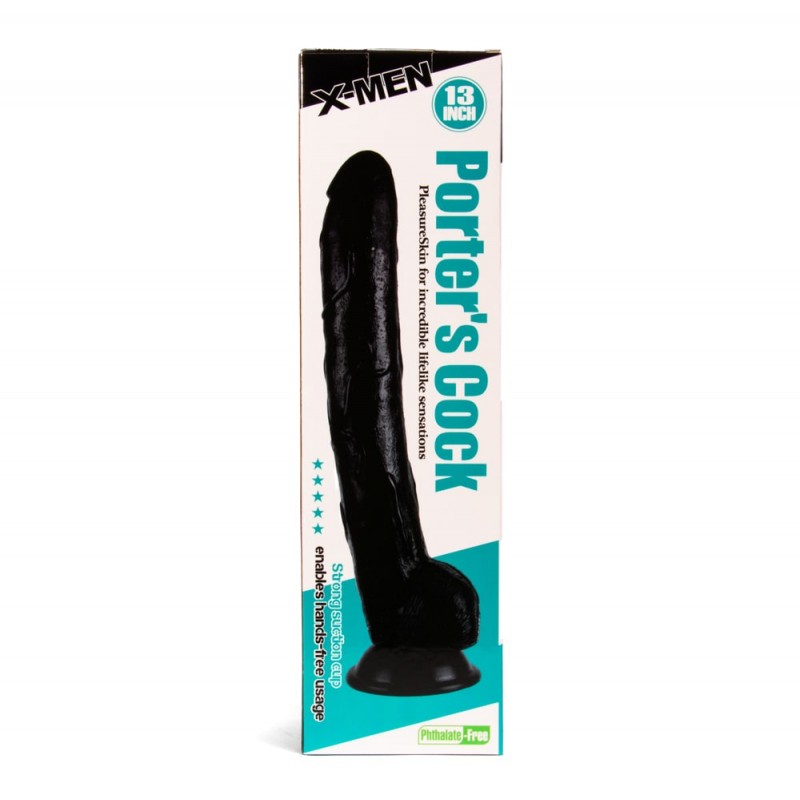 Фаломіметатор Porter's Cock X-Men, 33 см (чорний)