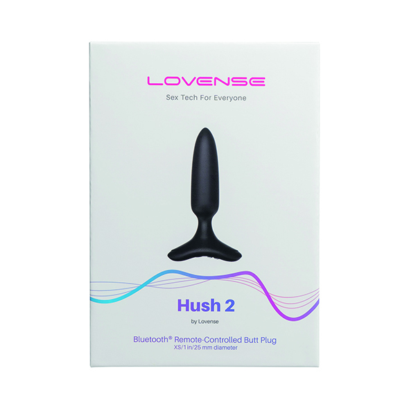 Korek analny Lovense Hush 2 XS, 12 cm (czarny)