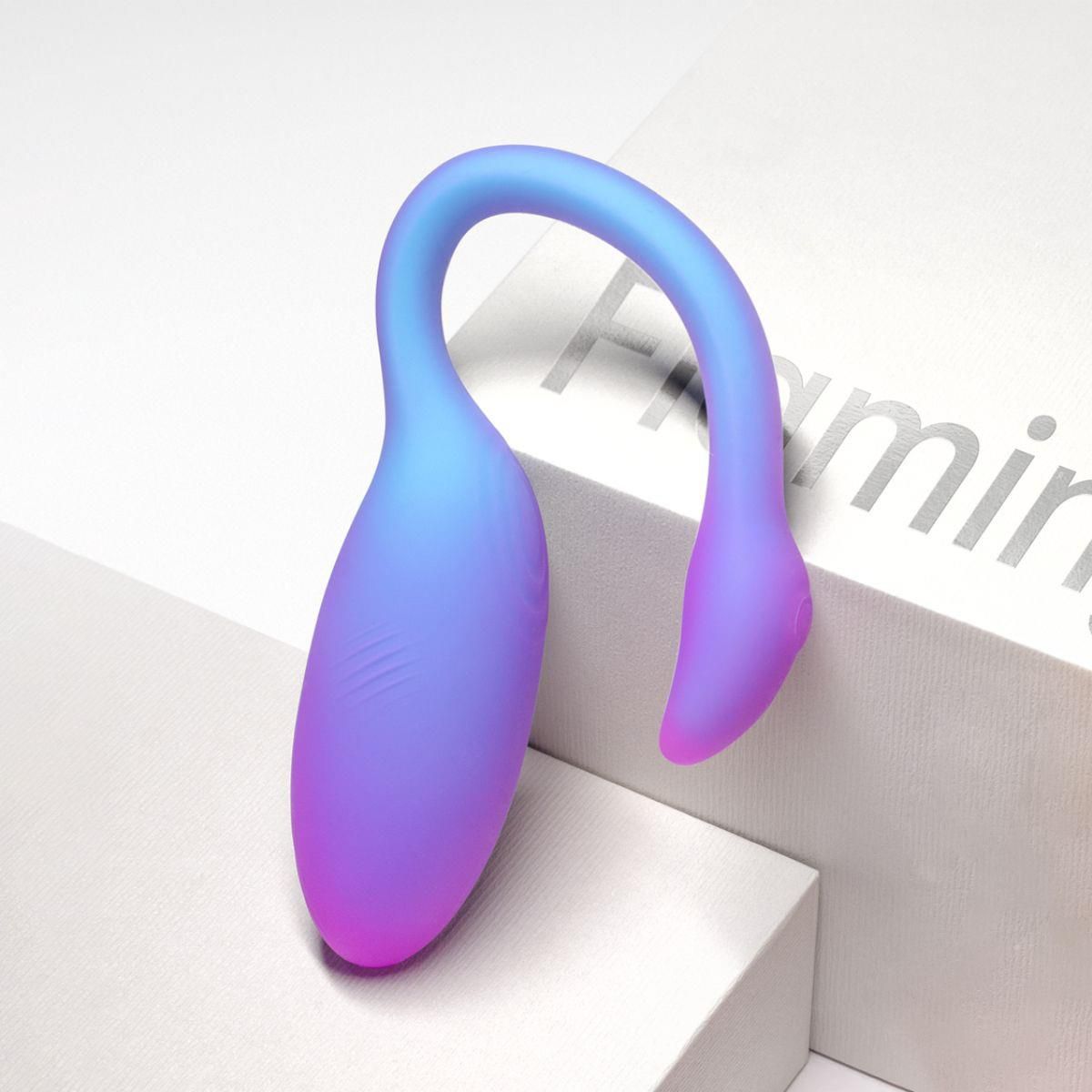 Jajko wibrujące Magic Motion Magic Flamingo Max, 11 cm (niebieski)