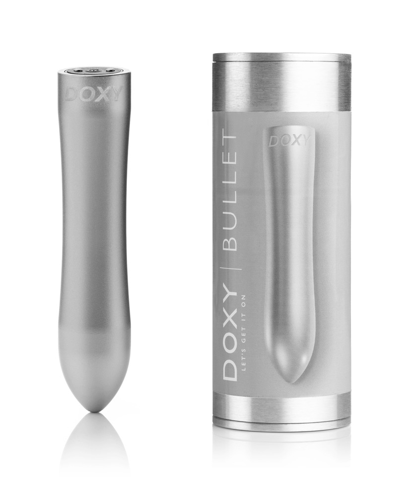 Вибратор Doxy Bullet, 12 см (серебристый)