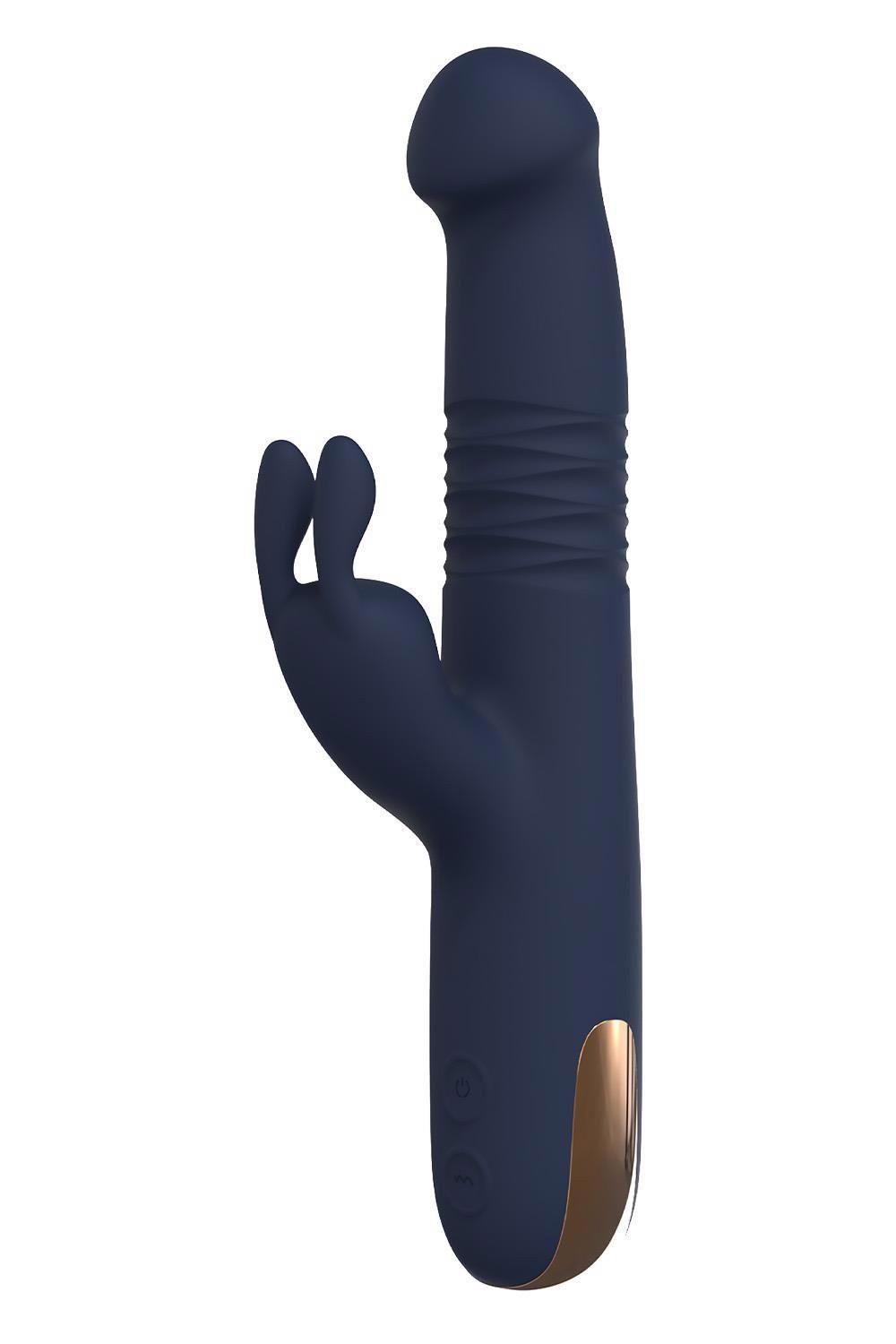 Wibrator królik Dreamtoys Goddess Fhaedra, 22.4 cm (niebieski)
